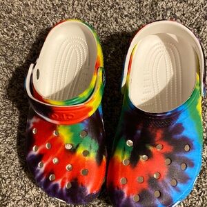 Brand new rainbow Crocs